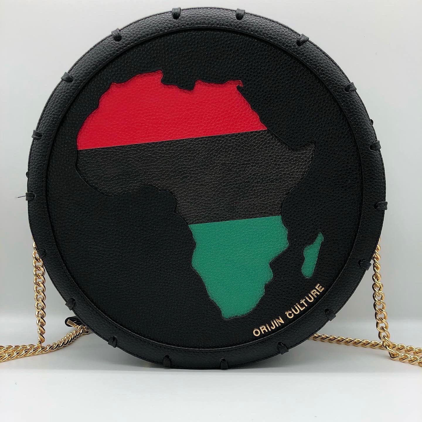 Mini Retro Africa Medallion Round Bag - Image 5